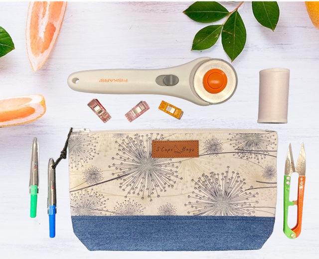 Bag with sewings supplies