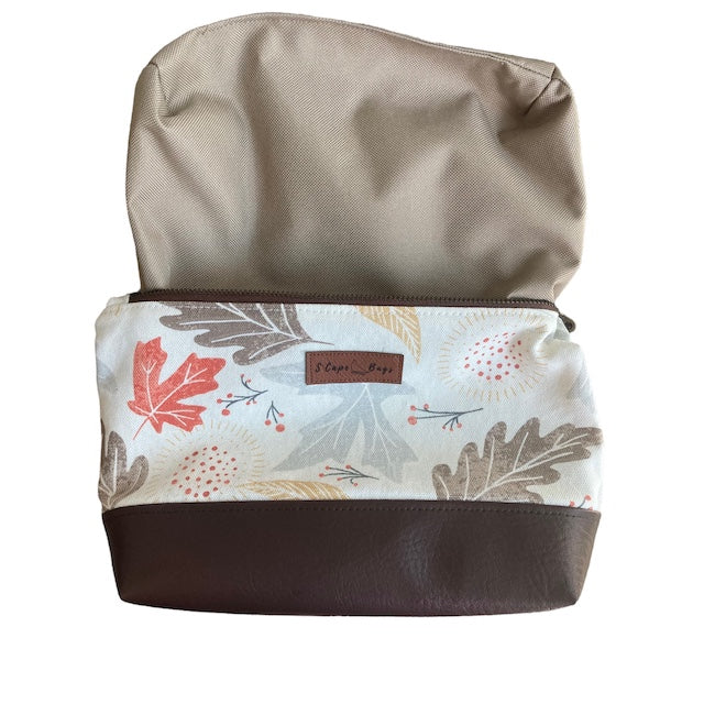 Deluxe Autumn South Cape Bag with khaki interior