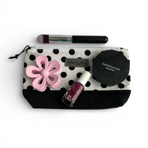 Black Polka Dot South Cape Bag