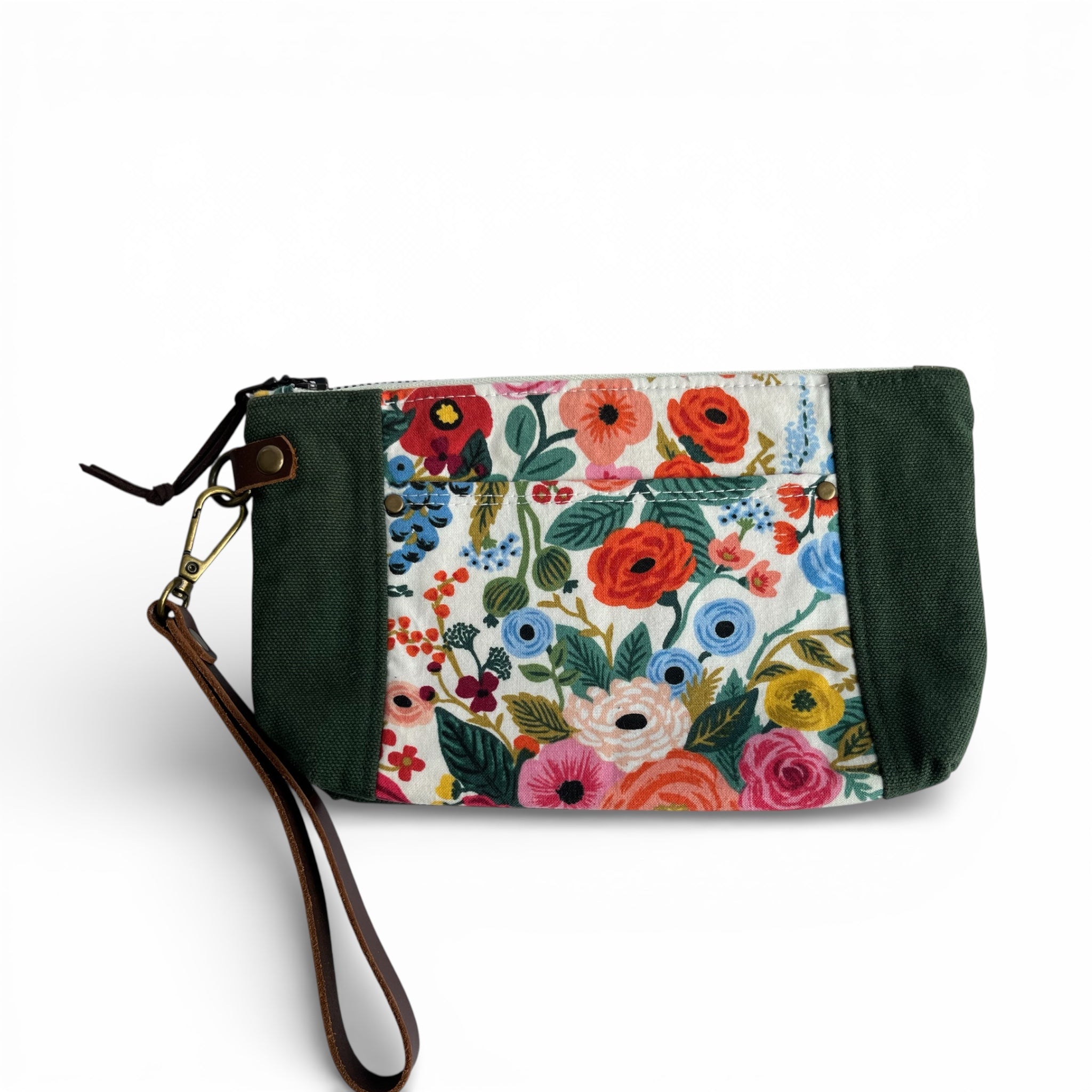 Garden Party Cream Mayflower Wristlet