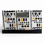 Geometric Black and Yellow South Cape Bag