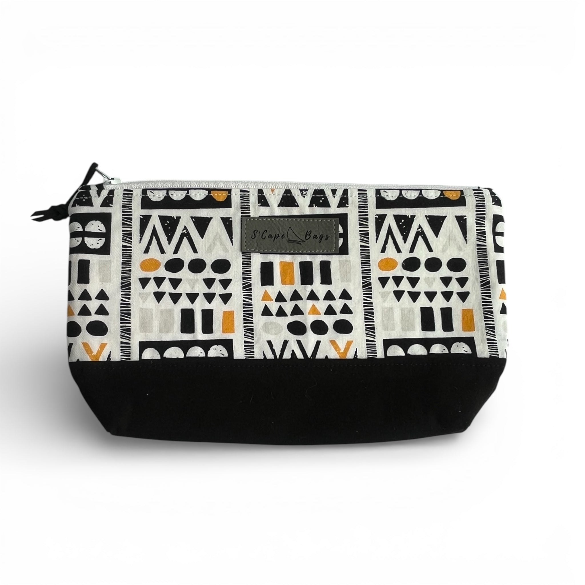 Geometric Black and Yellow South Cape Bag