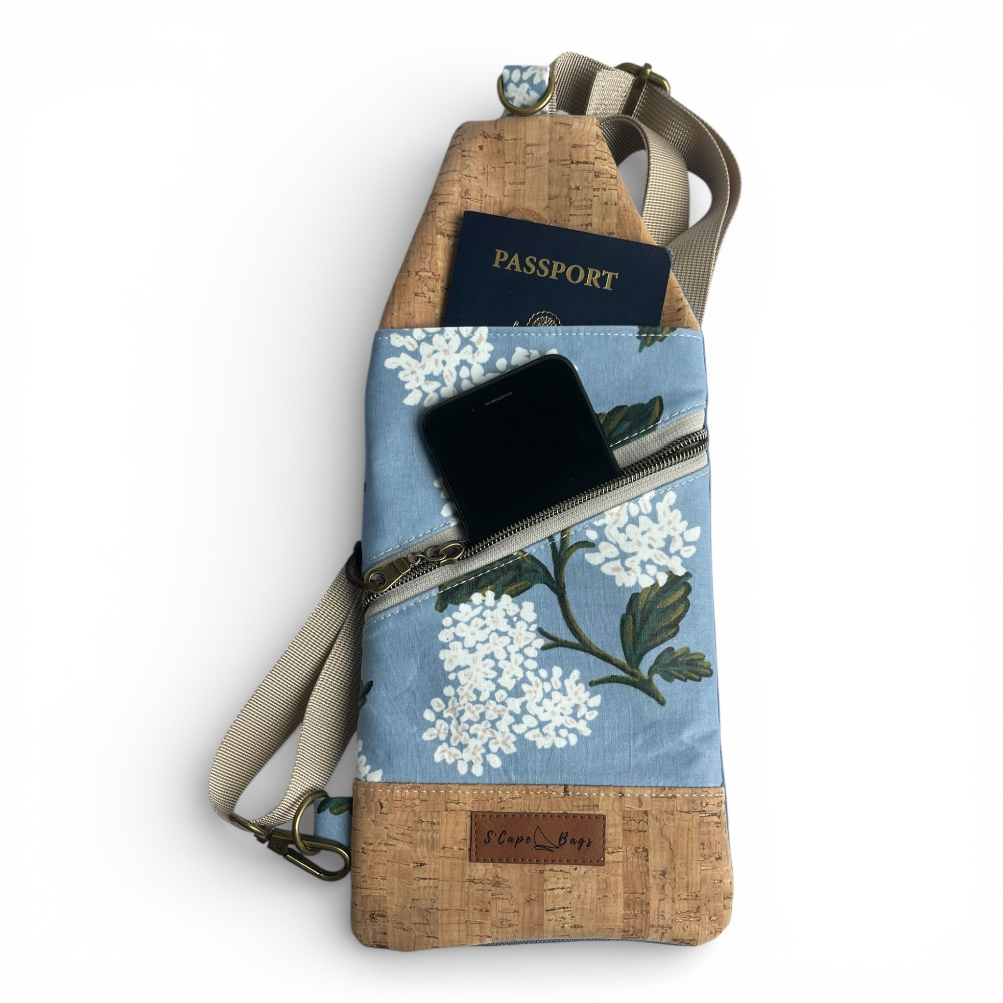 Hydrangea Truro Travel Sling Bag