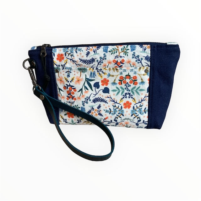 Wildwood Orange Mayflower Wristlet