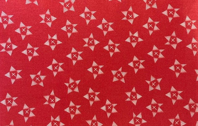 Orange Geo Star print