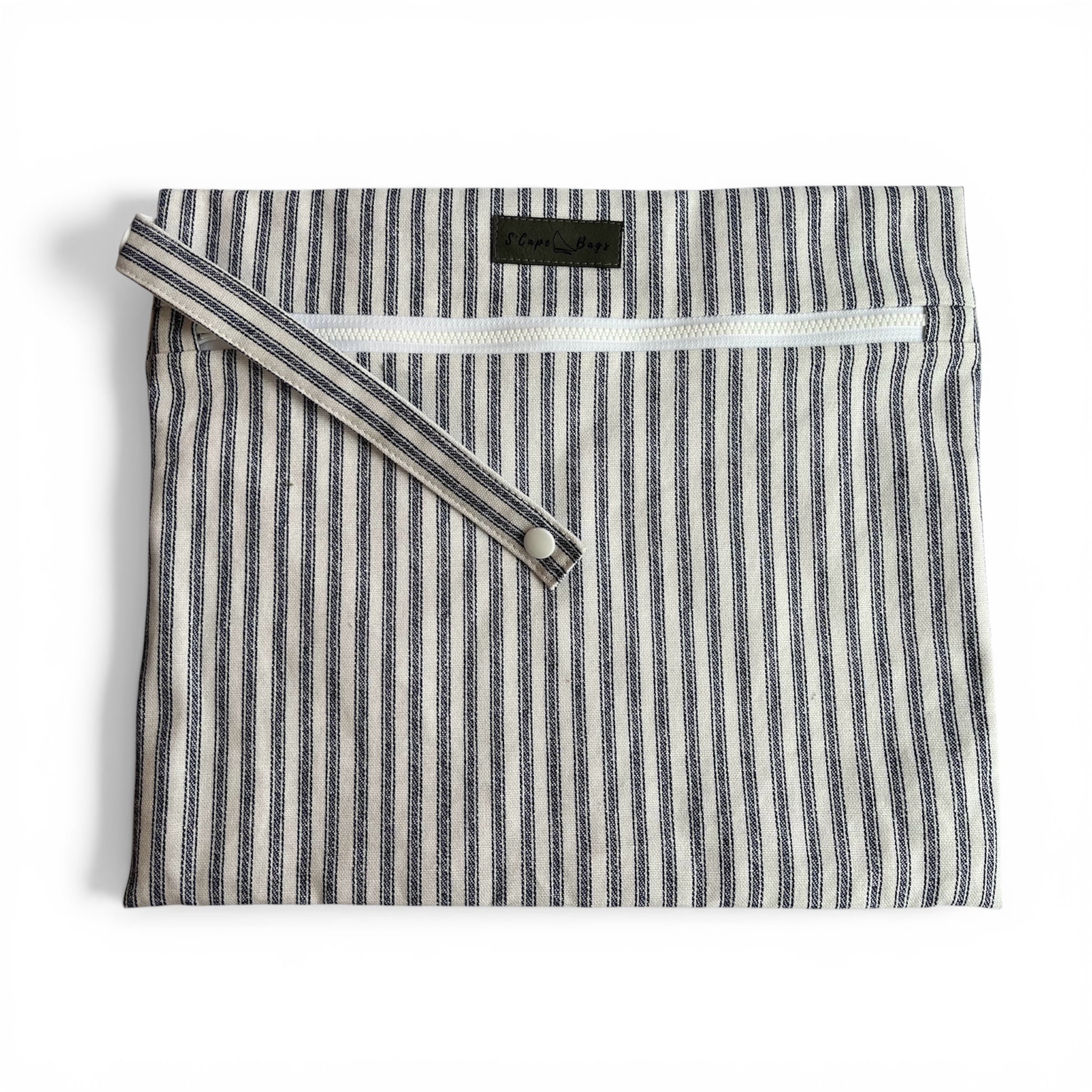 Blue Pin Stripe Wellfleet Wet Dry Bag