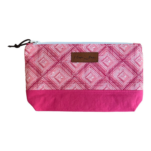 ssorted shades of pink geometric squares with pink bottom