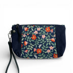 Primrose Navy Mayflower Wristlet