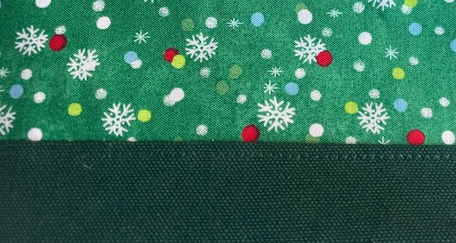 Snowflakes on Green South Cape Print