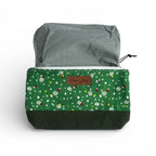 Snowflakes on Green South Cape Bag