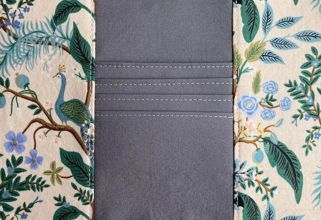 Vintage Peacock Mayflower Wristlet