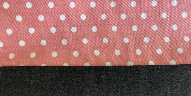 White dots on a pink pink