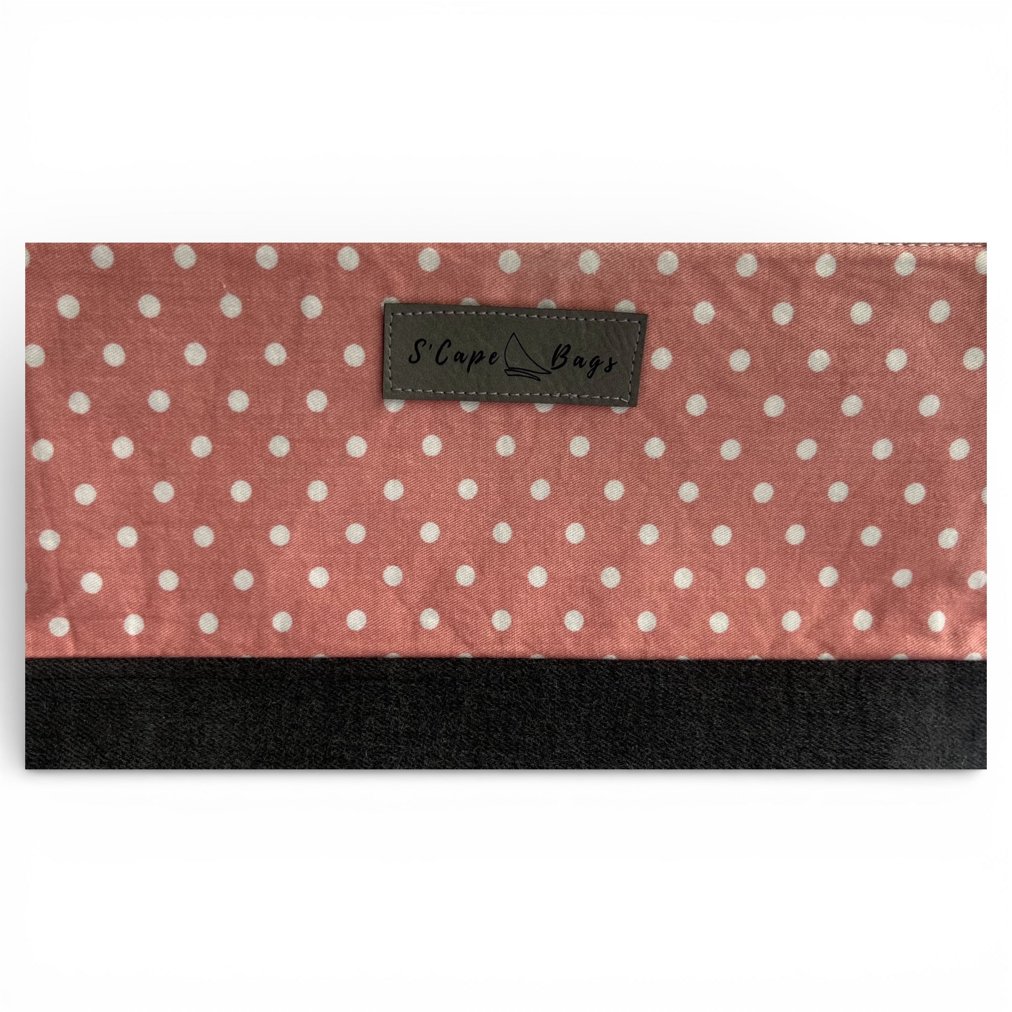 White Dotted Pink South Cape Bag