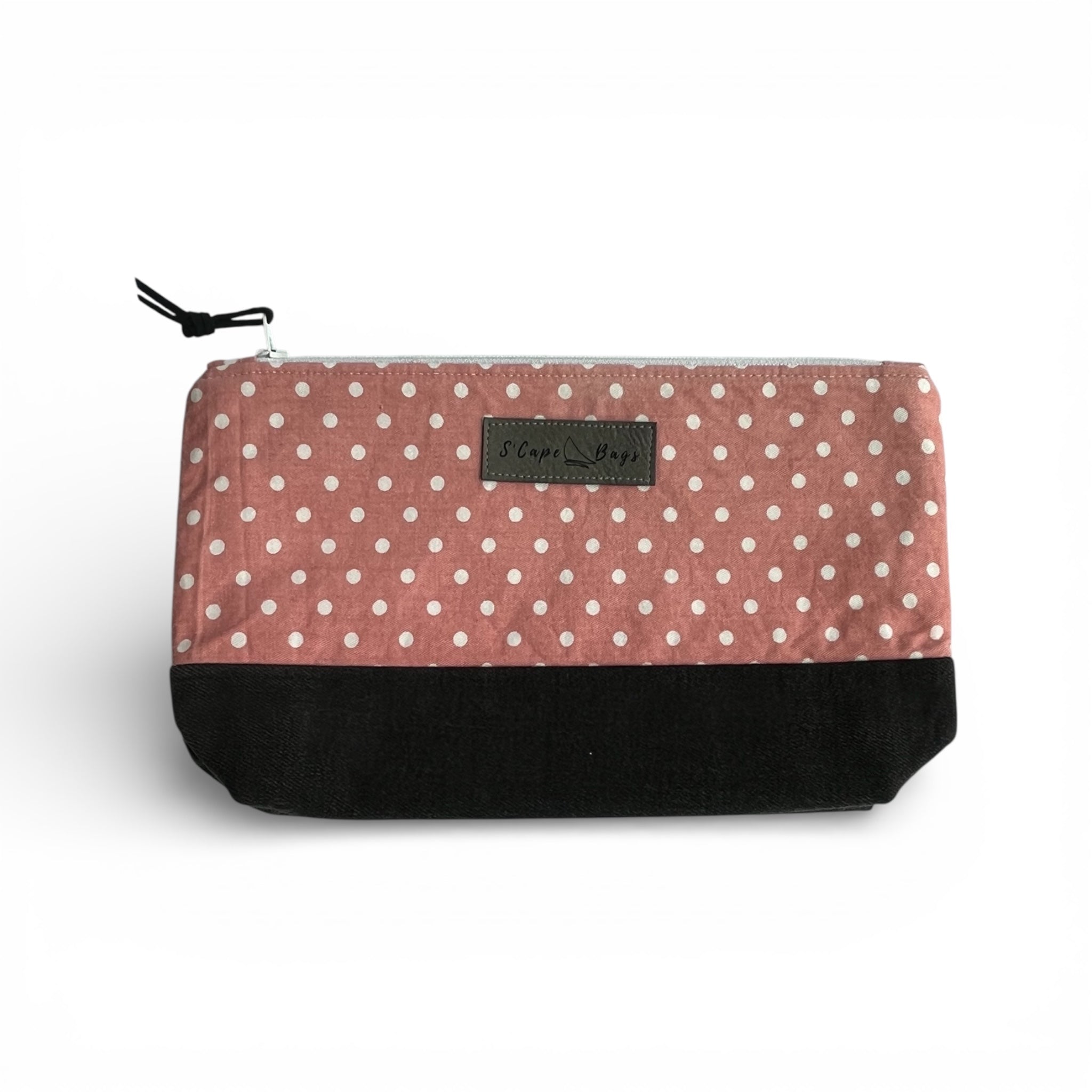White Dotted Pink South Cape Bag