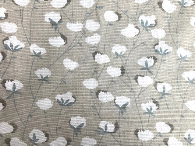 white peony print