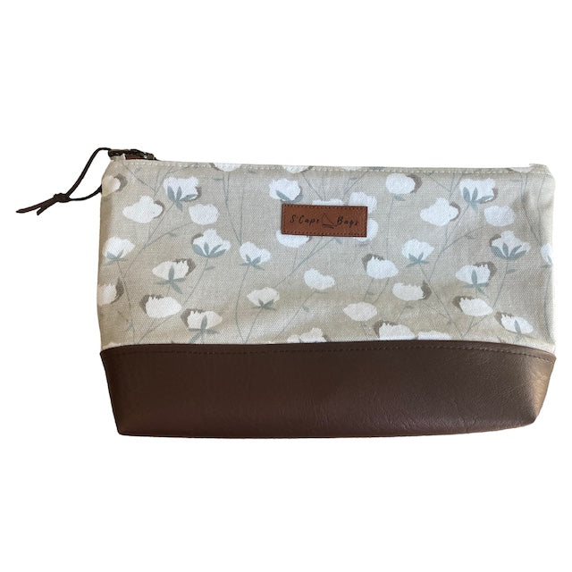 White Peony Blossom Deluxe South Cape Bag