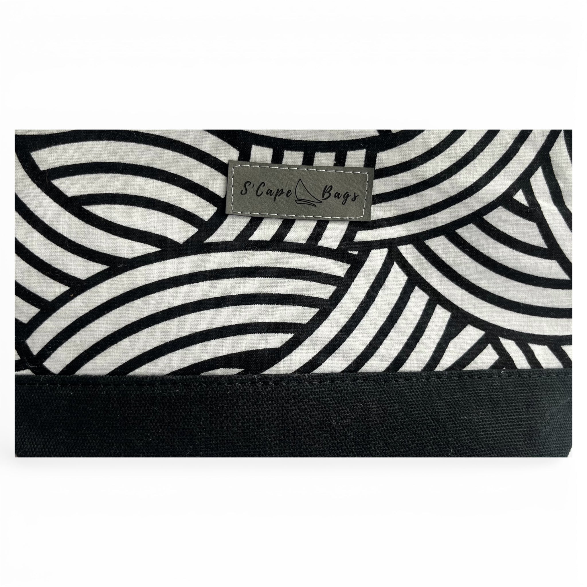 White & Black South Cape Bag