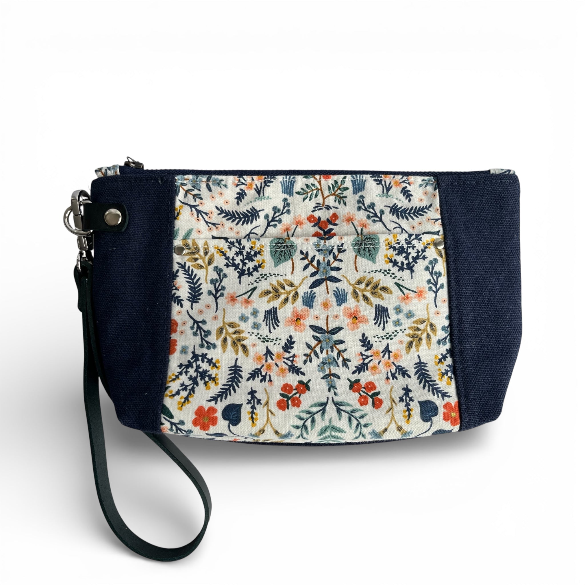 Wildwood Orange Mayflower Wristlet
