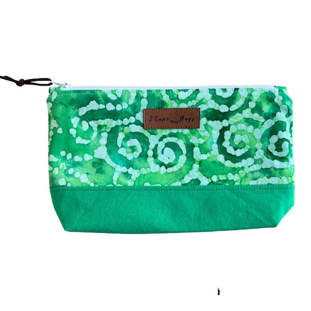 Bright Green Batik South Cape Bag