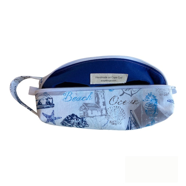 Nautical Herring Cove Bag with inside look