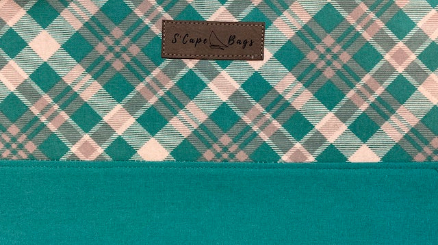 Turquoise Gray Plaid 2 