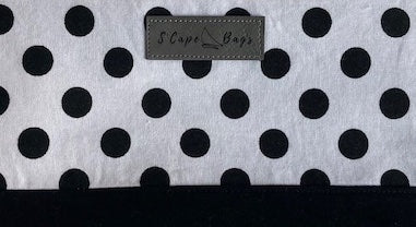 Black Polka Dot Closeup